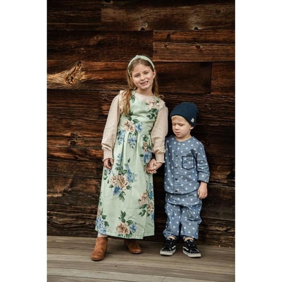 NWT Wren Amber Jake Boy Long Sleeve Shirt Size 2T-Chambray Star - Picture 2 of 3